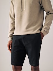 Negro - Corte ajustado - Pantalones cortos chinos elásticos - Imagen 1 de 9