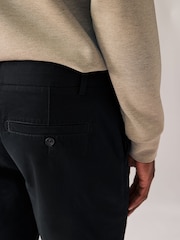 Negro - Corte ajustado - Pantalones cortos chinos elásticos - Imagen 5 de 9