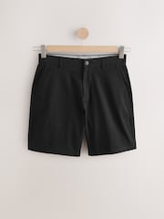 Negro - Corte amplio - Pantalones cortos chinos elásticos - Imagen 6 de 9