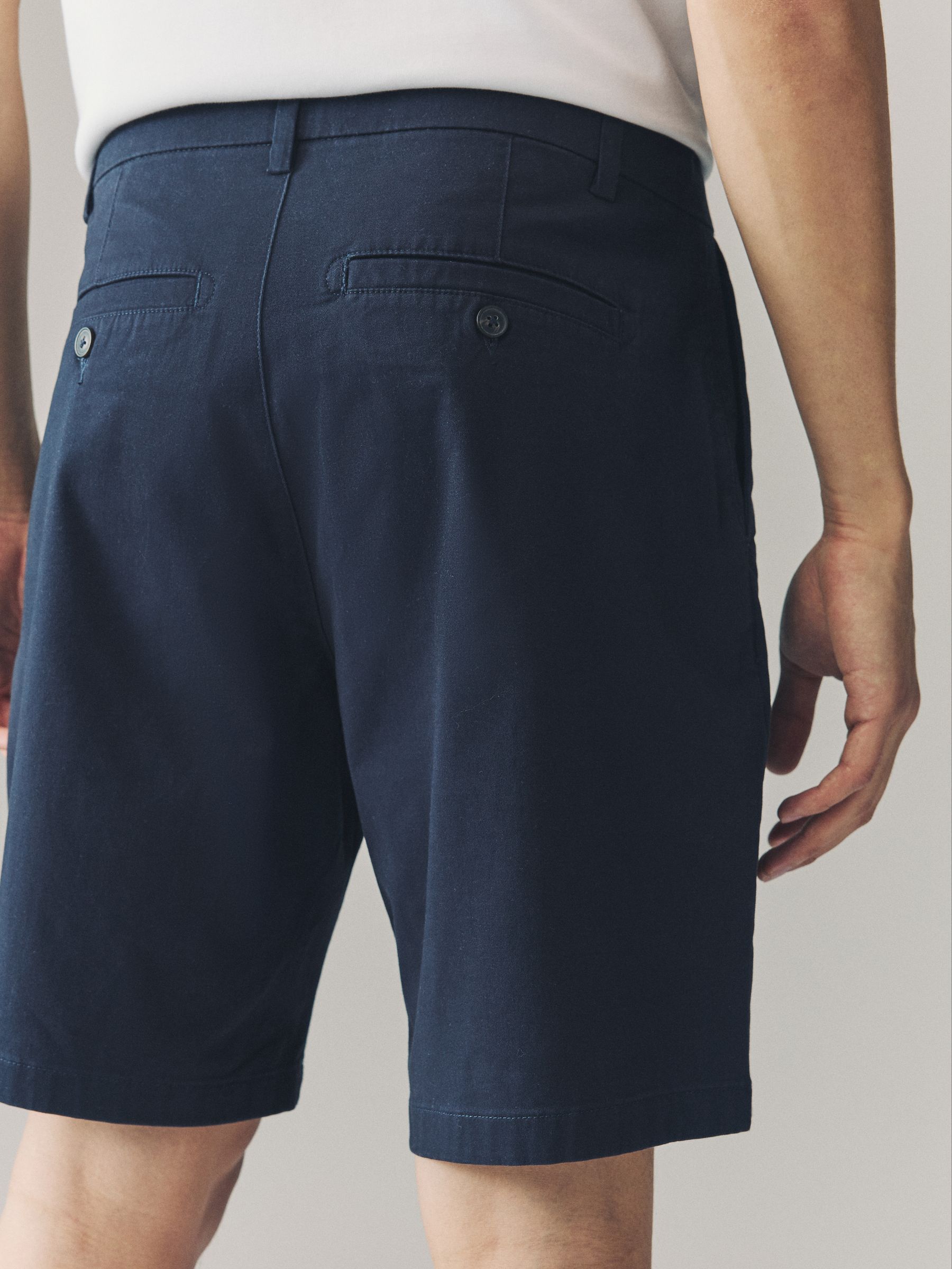 Buy Navy/Stone Relaxed Fit Stretch Chino Shorts 2 Pack from Next USA