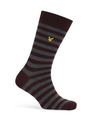 Lyle & Scott Blue Flanders 3 pack sock gift box. - Image 2 of 5