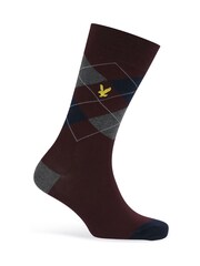 Lyle & Scott Blue Flanders 3 pack sock gift box. - Image 3 of 5