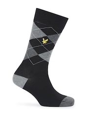 Lyle & Scott Grey 3 Pack Barwood cotton Socks - Image 4 of 4