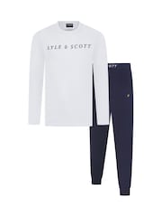 Lyle & Scott Blue Guy Loungewear Set - Image 1 of 6
