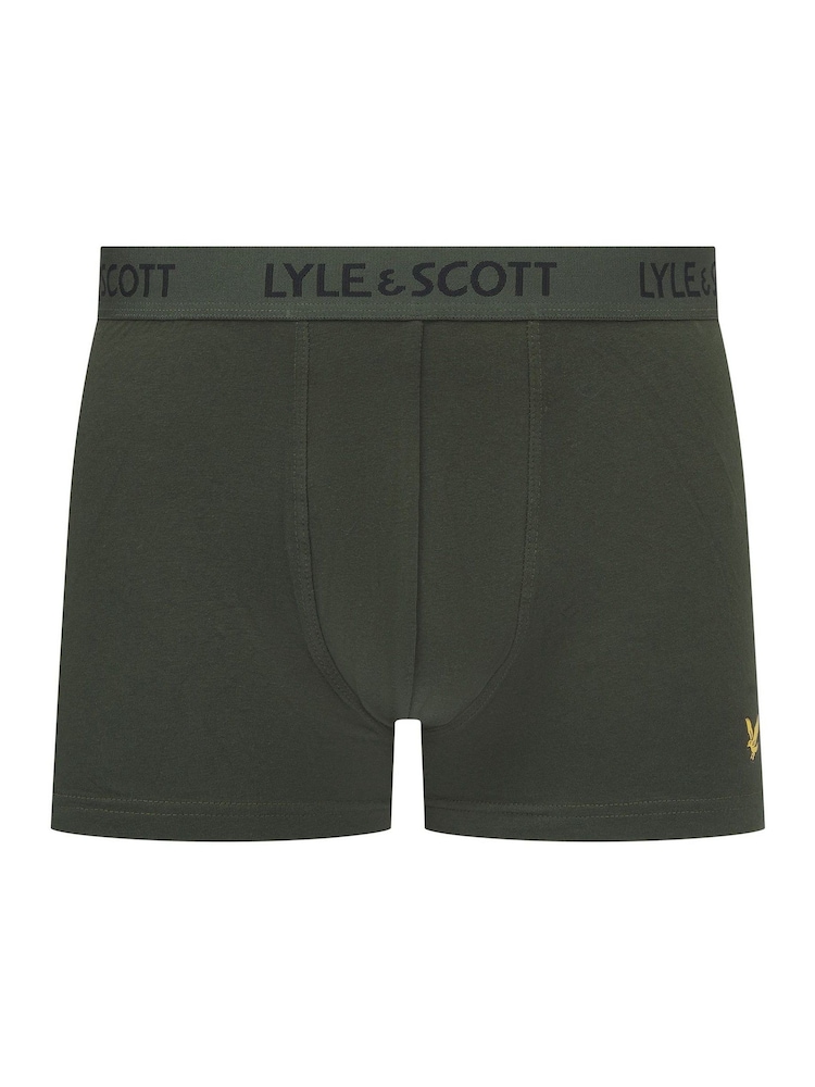 Lyle & Scott Blue Barclay Underwear Trunks 3 Pack - Image 2 of 6