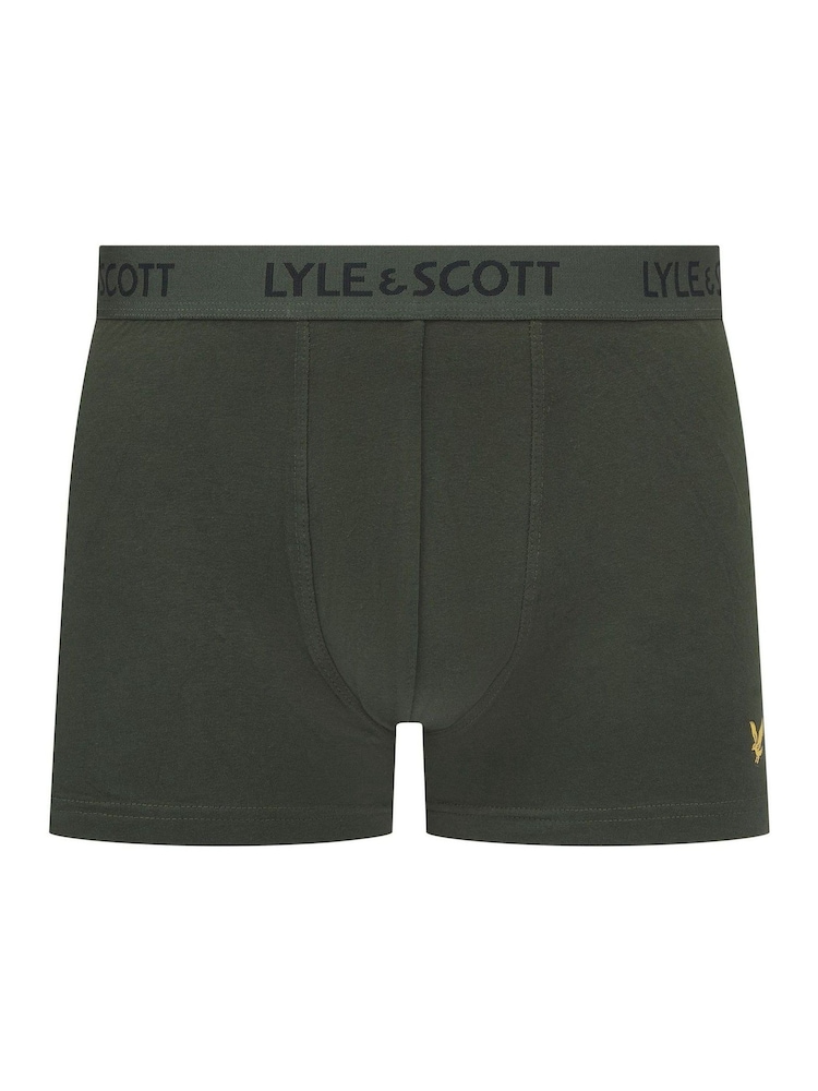 Lyle & Scott Blue Barclay Underwear Trunks 3 Pack - Image 6 of 6