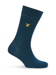 Lyle & Scott Blue 3 Pack Angus Cotton Socks - Image 2 of 4