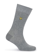 Lyle & Scott Blue 3 Pack Angus Cotton Socks - Image 3 of 4