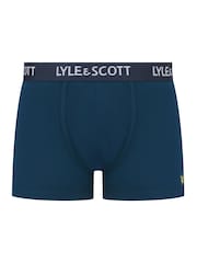 Lyle & Scott Blue Hubert Premium Underwear Trunks 3 Pack - Image 2 of 4