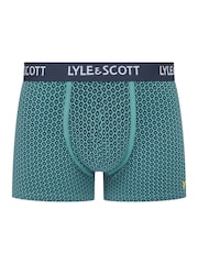 Lyle & Scott Blue Hubert Premium Underwear Trunks 3 Pack - Image 4 of 4