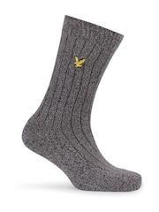 Lyle & Scott Green McGill  Winter Socks 3 Pack - Image 4 of 4