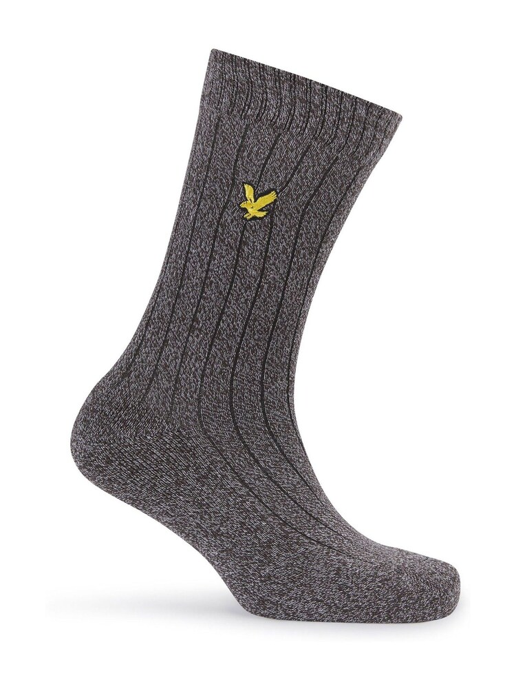 Lyle & Scott Green McGill  Winter Socks 3 Pack - Image 4 of 4