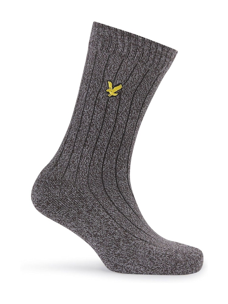 Lyle & Scott Green McGill Winter Socks 3 Pack - Image 4 of 4 Lyle & Scott Green McGill Winter Socks 3 Pack - Image 4 of 4