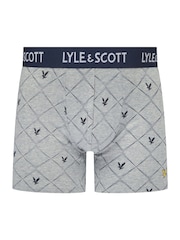Lyle & Scott Blue Elliot Premium Underwear Trunks 3 Pack - Image 4 of 4