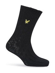 Lyle & Scott Black Forest Knit Socks 3 Pack - Image 2 of 4