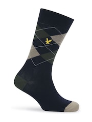 Lyle & Scott Blue Harold cotton socks 5 Pack - Image 2 of 6