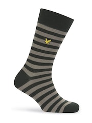 Lyle & Scott Blue Harold cotton socks 5 Pack - Image 4 of 6