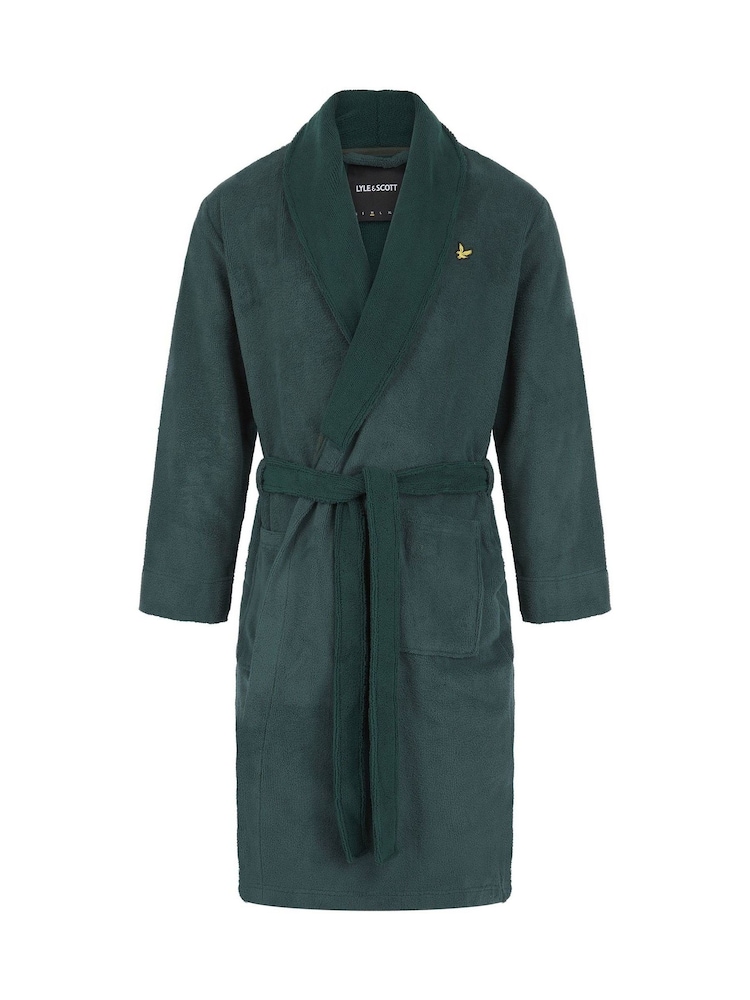 Lyle & Scott Green Adrian Bathrobe - Image 1 of 3