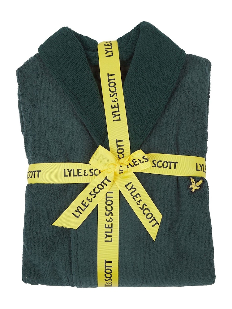 Lyle & Scott Green Adrian Bathrobe - Image 2 of 3