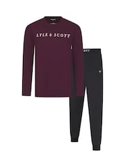 Lyle & Scott Red Guy Loungewear Set - Image 1 of 6