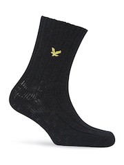 Lyle & Scott Blue Forest Knit Socks 3 Pack - Image 2 of 4