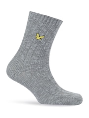 Lyle & Scott Blue Forest Knit Socks 3 Pack - Image 3 of 4