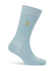 Lyle & Scott Blue 3 Pack Flint Cotton Dress Socks - Image 3 of 4
