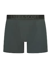 Lyle & Scott Blue Sutherland Premium Underwear Trunks 3 Pack - Image 3 of 4