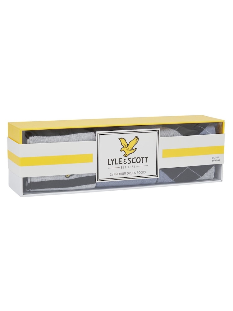 Lyle & Scott Flanders Socks Gift Box 3 Pack - Slika 5 iz 5