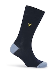 Lyle & Scott Black 5 pack Harold cotton socks - Image 2 of 6