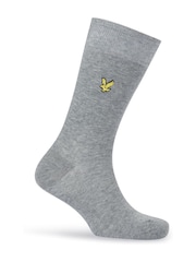 Lyle & Scott Black 5 pack Harold cotton socks - Image 5 of 6
