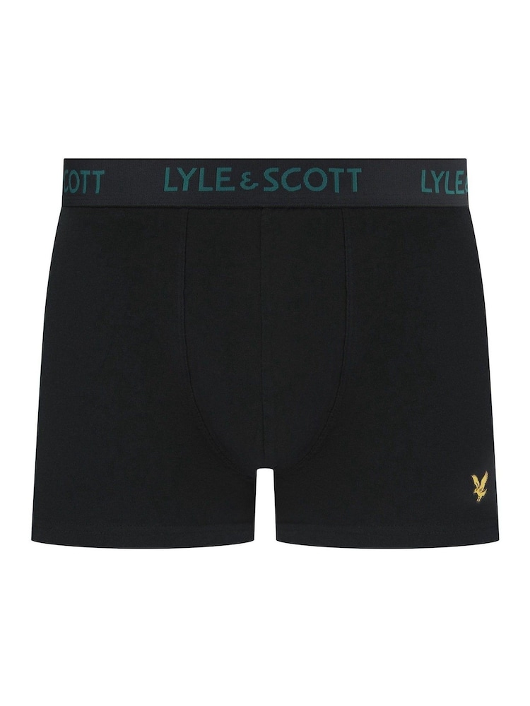 Lyle & Scott Black Barclay Underwear Trunks 3 Pack - Image 3 of 4