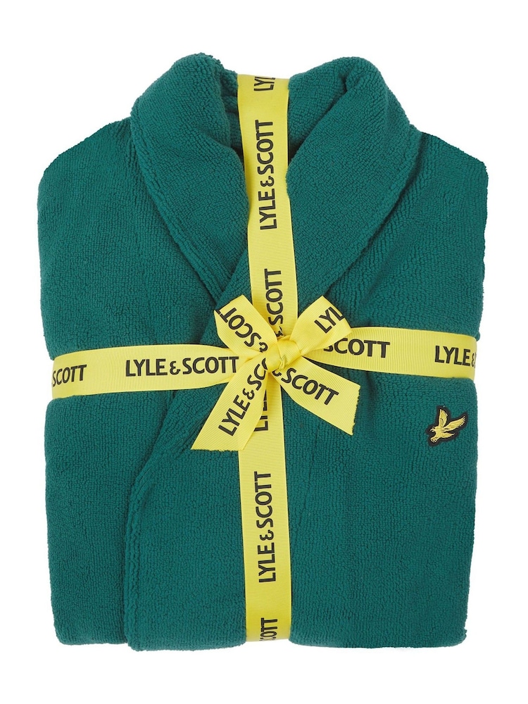 Lyle & Scott Green Lucas Bathrobe - Image 3 of 3