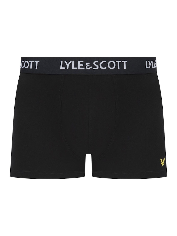 Lyle & Scott Black Miller Underwear Trunks 5 Pack - Image 2 of 6