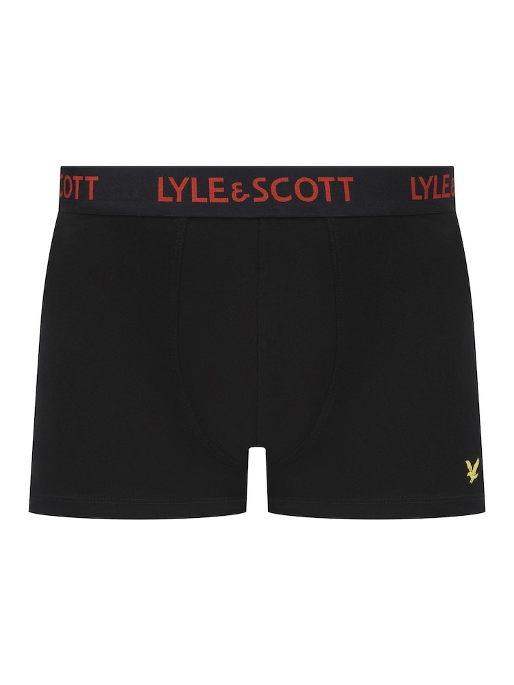 Lyle & Scott Black Miller Underwear Trunks 5 Pack - Image 3 of 6