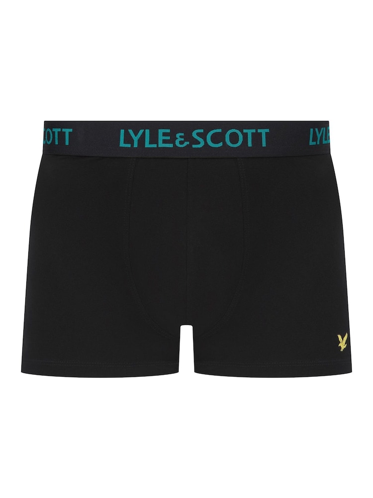 Lyle & Scott Black Miller Underwear Trunks 5 Pack - Image 5 of 6