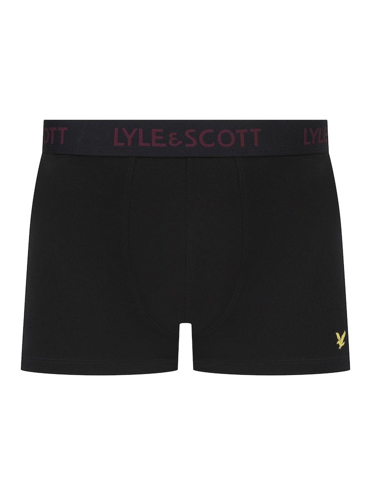 Lyle & Scott Black Miller Underwear Trunks 5 Pack - Image 6 of 6