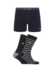 Lyle & Scott Blue Humphrey Underwear And Socks Gift Set - Image 1 of 5