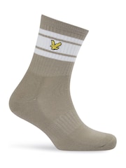 Lyle & Scott Green Grant Sports Socks 3 Pack - Image 3 of 4