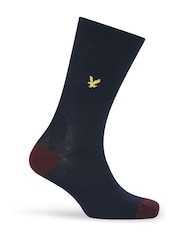 Lyle & Scott Blue Graham Cotton Socks 5 Pack - Image 2 of 6