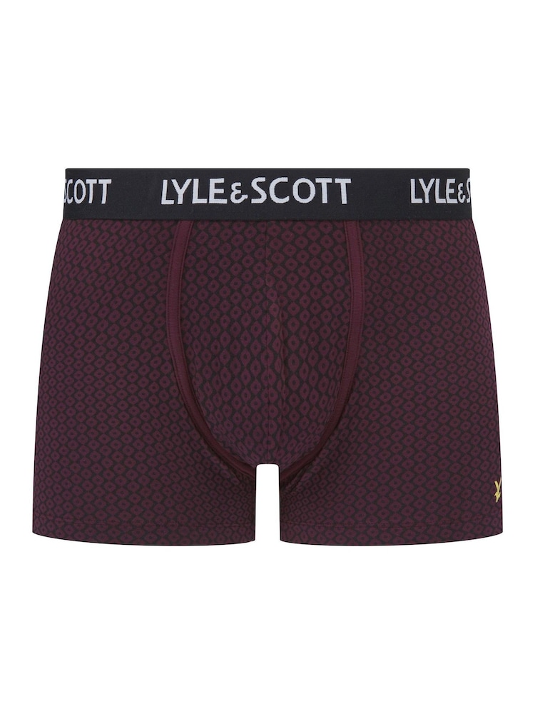 Lyle & Scott Black Hubert Premium Underwear Trunks 3 Pack - Image 2 of 4