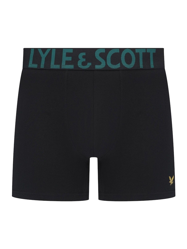 Lyle & Scott Black Daniel Underwear Trunks 3 Pack - Image 2 of 4