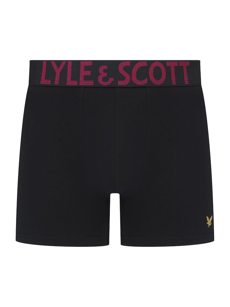 Lyle & Scott Black Daniel Underwear Trunks 3 Pack - Image 4 of 4