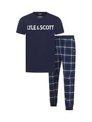 Lyle & Scott Blue Kelso Loungewear Set - Image 1 of 6