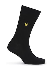 Lyle & Scott Black 3 Pack Angus Cotton Socks - Image 2 of 4