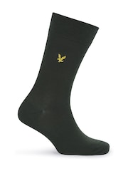Lyle & Scott Black 3 Pack Angus Cotton Socks - Image 3 of 4