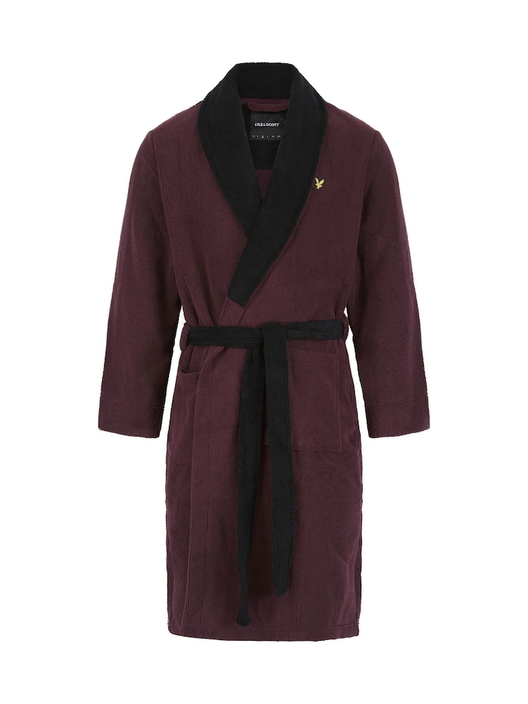 Lyle & Scott Red Adrian Bathrobe - Image 1 of 3