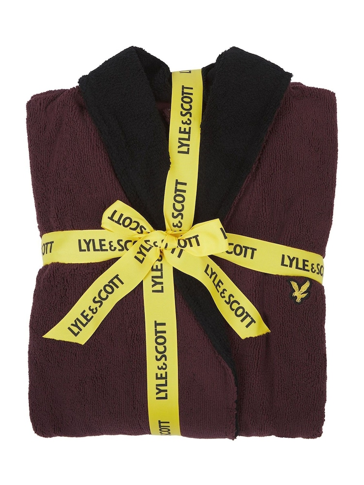 Lyle & Scott Red Adrian Bathrobe - Image 3 of 3