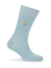 Lyle & Scott Blue Liam Cotton Socks 5 Pack - Image 2 of 6