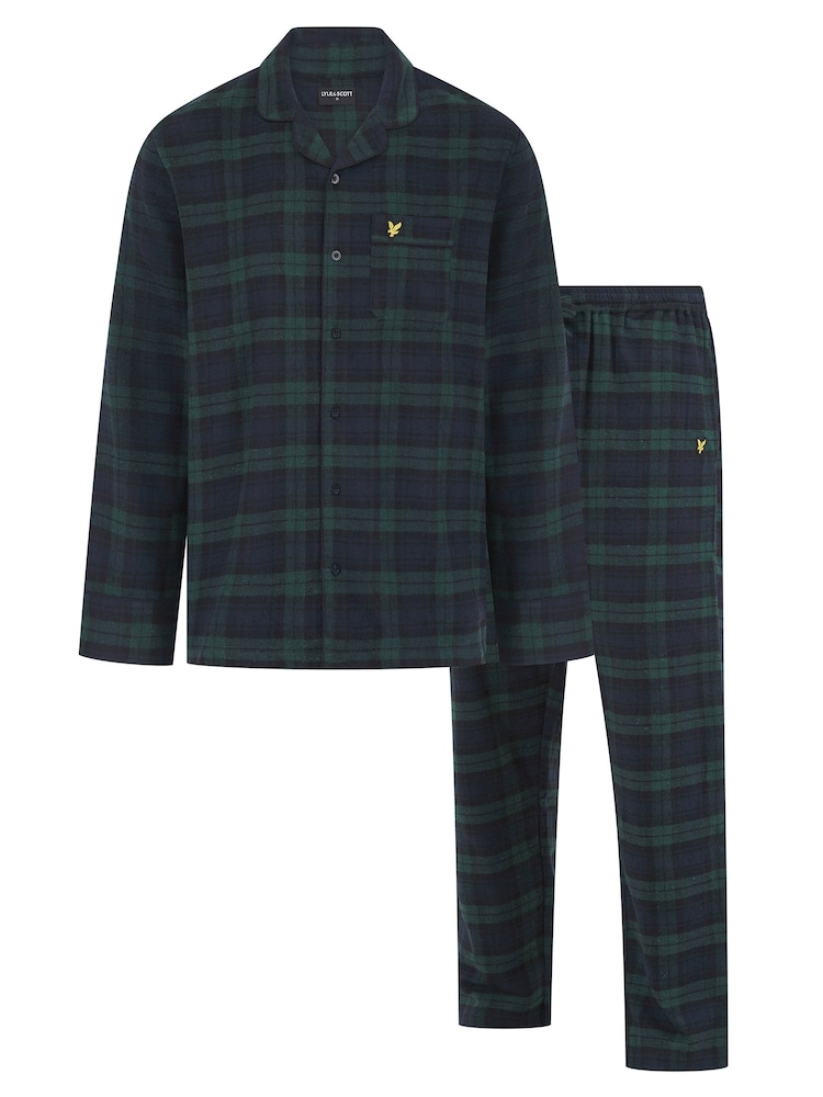 Lyle & Scott Black 100% Cotton Julian Pyjamas Set - Image 1 of 6